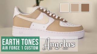 DIY Custom Shoes | Earth Tones Air Force 1 Customs with SophieSophss!