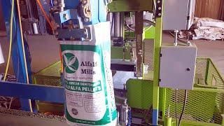 Automated Feed Bagging System - 50lb. bags Alfalfa Pellets