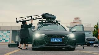 Car Video BTS - DJI Ronin4D on GIC #Tilta Hydra arm mini