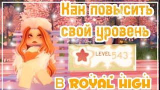 КАК ПОВЫСИТЬ СВОЙ УРОВЕНЬ В РОЯЛ ХАЙ?| ROBLOX ROYAL HIGH|ДЛЯ НОВИЧКОВ