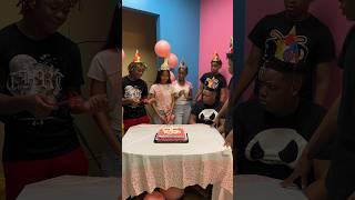Big boy ruins girl party & eats her cake #shorts