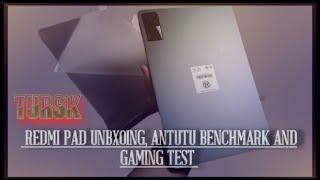 Redmi Pad (Yunluo) Unboxing, AnTuTu Benchmark and Gaming Test