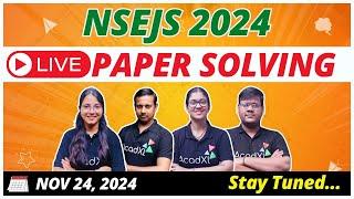  NSEJS Paper Solving Live | Physics, Biology & Chemistry | Expert Solutions! #nsejs #foryou #pcb