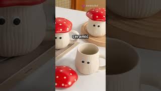 Meet the Cute Mushroom Mug with Lid—the perfect blend of fairy-tale magic & cozy vibes! 