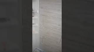 Raymond first day on the shower tile repair jib