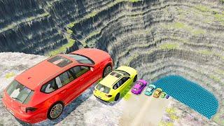 Massive & Small Cars vs Leap Of Death – BeamNG. Drive