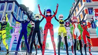 【MMD MLB】Gangnam Style - PSY (Ladybug and Friends)【60fps】*Reloaded