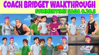 Coach Bridget Walkthrough Summertime Saga 0.20.5 || Coach Bridget Storyline