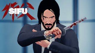 SIFU - John Wick Arena Mode Brutal Combat & Knife Fight Scenes in [4K 60FPS Cinematic Style]