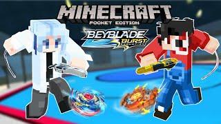 Naglaban Kami ng BEYBLADE sa Minecraft PE | Beyblade Burst Turbo