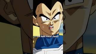 Vegeta Refuses To Hold Hands With Frieza