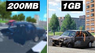 СРАВНИЛ КЛОНЫ BEAMNG DRIVE на ТЕЛЕФОН С РАЗНЫМ ВЕСОМ