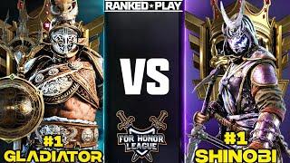 NUMBER 1 RANKED SHINOBI VS NUMBER 1 RANKED GLADIATOR! FOR HONOR
