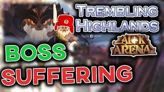 Trembling Highlands - 15 boss tries (Almost rage quitted) [AFK ARENA]