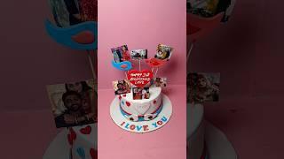 Photo love cake beautiful love you cake cream theme cake 