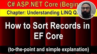 How to Sort Records in EF Core (6 min Preview) | ASP.NET Core Tutorial