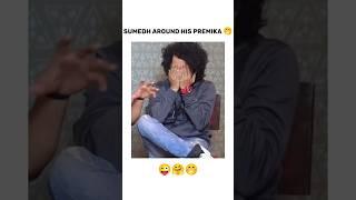 Sumedh around his premika  | status video | #love #sumedhmudgalkar #mallikasingh #sumellika #shorts