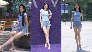 4K高清 魔镜街拍 china model street photography  月光下的纠葛