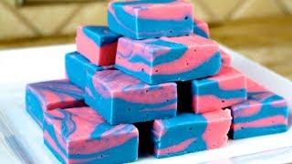 Homemade Cotton Candy Fudge | FunFoods