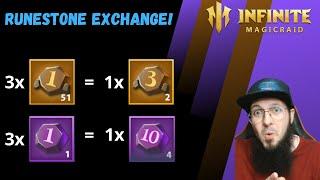 Runestone exchange I LOVE IT! - Infinite Magicraid