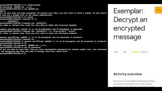 Exemplar: Decrypt an encrypted message || #qwiklabs || #coursera [With Explanation️] @quick_lab