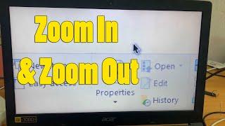 How to zoom in and zoom out laptop screen in acer laptop screen