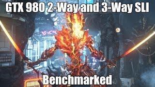 GTX 980 2-way and 3-way SLI Benchmarks