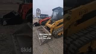 Skid Steers for Rent in Fort Worth Texas #skidsteers #heavyequipmentguy #heavyequipment