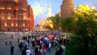 Салют на Красной площади День России Кремль/Salute on the Red Square