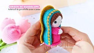 Aprende a crear una hermosa Virgen de Guadalupe a crochet paso a paso
