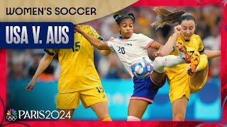 Trinity Rodman, USWNT get the job done in 2-1 win over Australia | Paris Olympics | NBC Sports