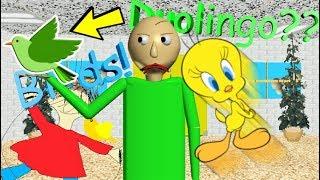 BALDI LIKES BIRDS!! Duolingo?? | Baldi's Basics MOD: Baldi Loves Birds