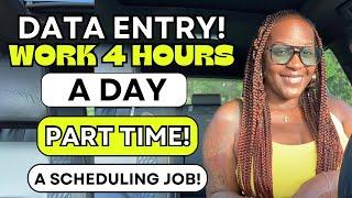  DATA ENTRY JOB! WORK 4 HOURS A DAY, PART TIME, NO PHONE! + MORE WORK FROM HOME JOBS 2024