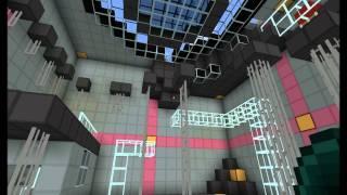 Minecraft Companion Cube with bonus Portal minigame