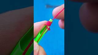 NEVER Struggle Again: The Straw Fishing Hook Knot #toolstour