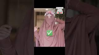 Non muslim hijab style vs Muslim girls ️️#shorts​ #trending#viral​ #allah #muslim #islam #ytshort