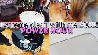 EXTREME CLEAN WITH ME| POWER HOUR| CLEANING MOTIVATION!