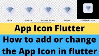 How to add or change the app icon in flutter || Flutter Tutorials #4