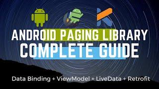 Android RecyclerView with  Paging Library | Data Binding  | Live Data | Retrofit