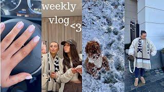 WEEKLY VLOG: primark haul + shopping + new nails + snow day + content fun
