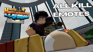 ALL KILL EMOTES | Roblox Heroes Battlegrounds