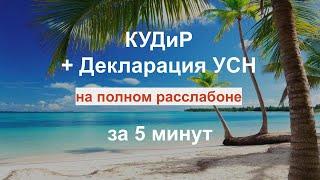 Как заполнить КУДиР (книгу доходов и расходов) за 5 минут