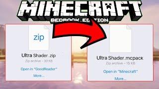 How To Turn .Zip File Into .Mcpack For Minecraft PE (No Computer) I still use this method