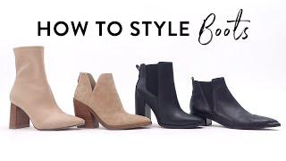 HOW TO STYLE BOOTS & BOOTIES | What to wear with different types of boots | Miss Louie