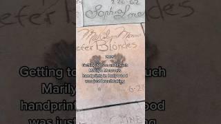 Marilyn’s Handprints – 1953 vs 2025