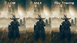 ELDEN RING DLC Update - Low vs Max vs Ray Tracing PC - Graphics Comparison