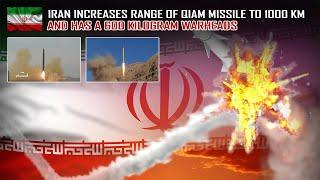 Iran Increases Range of “Qiam” Ballistic Missile to 1000 Kilometers and Has a 600 Kilogram Warhead