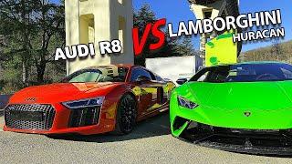 640 л/с Lamborghini Huracán VS 610 л/с Audi R8. Обзор от Кахи