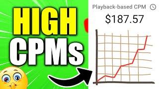 The SECRET to HIGH CPM on YouTube Cash Cow Channel