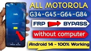 Moto Frp Bypass 2024 |Android 13/14| New Security| Without Pc| Moto frp